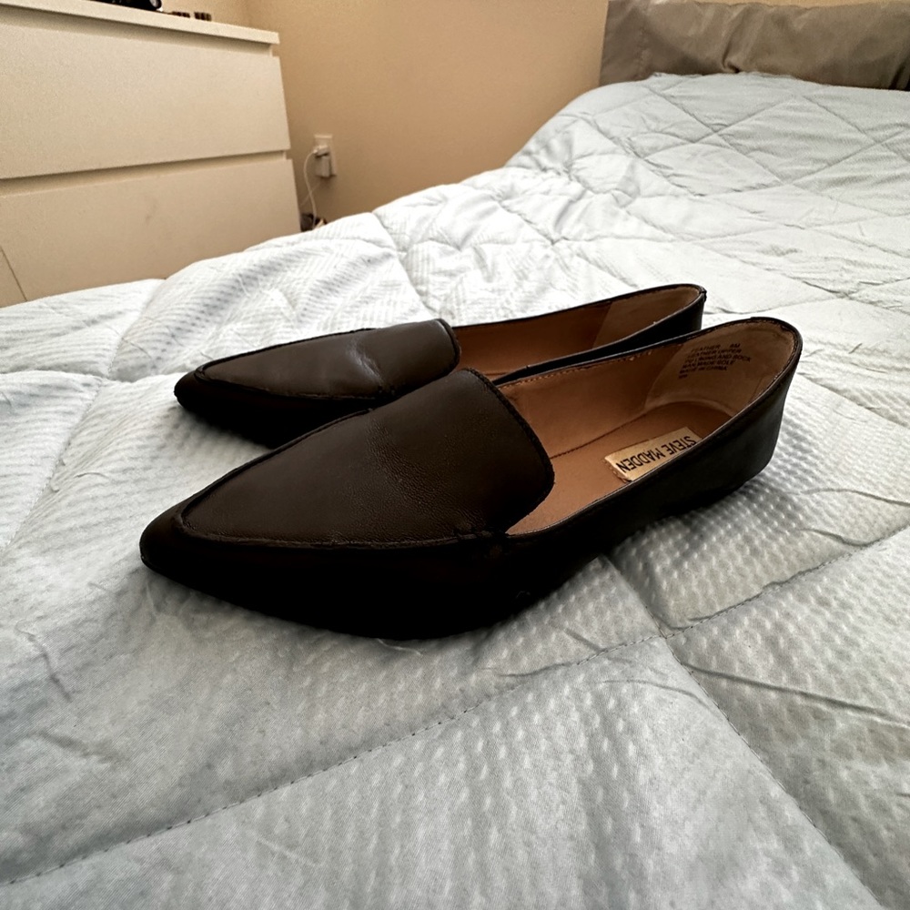 Black Steve Madden Loafers / Flats